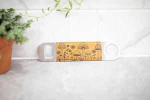 Faux Leather Bottle Opener - Double Sided