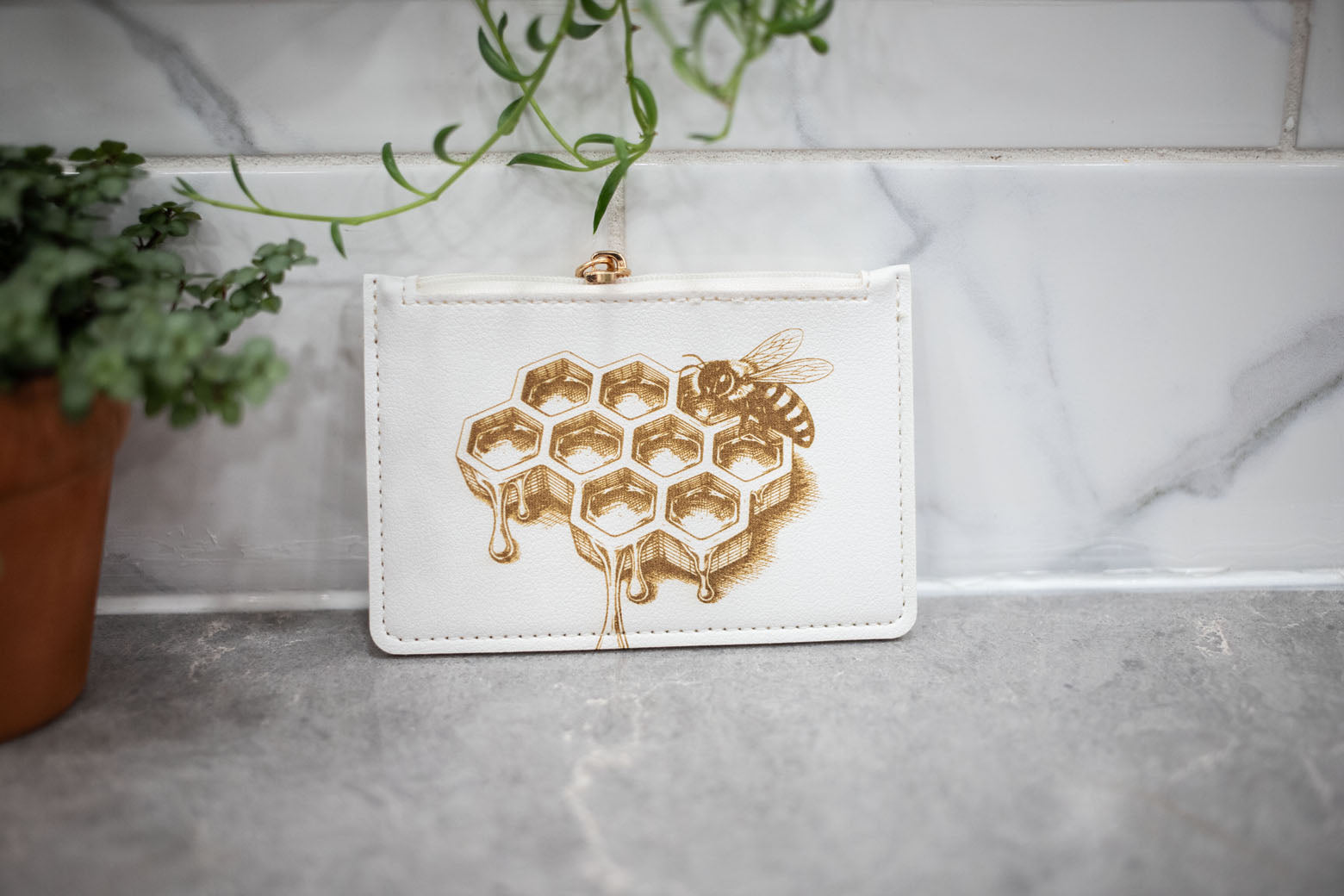 White Change Purse - Wallet