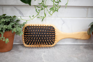 Laser Engraved Wood Hairbrush