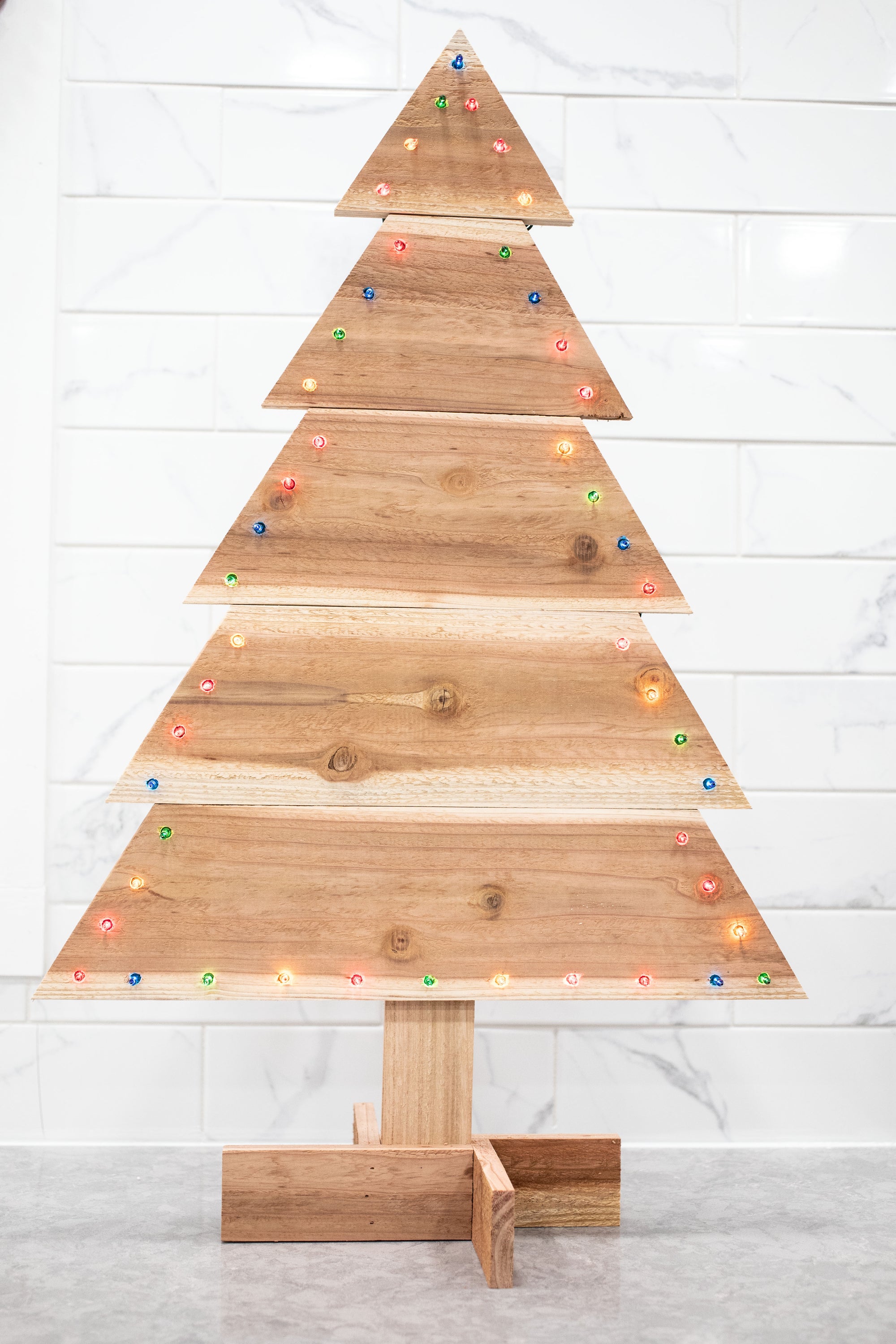 Stand Alone Wood Christmas Tree - The McGarvey Workshop