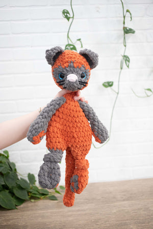 Cat Crochet Stuffed Animal, Heirloom Plush, Baby Lovey, Soft Cuddlers for Kids, Kitty