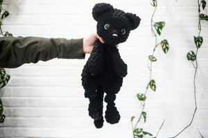 Cat Crochet Stuffed Animal, Heirloom Plush, Baby Lovey, Soft Cuddlers for Kids, Kitty