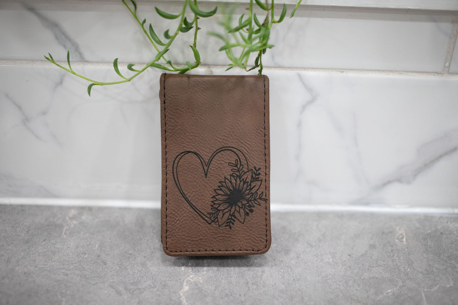 Manicure Set - Faux Leather with Laser Engraved Image