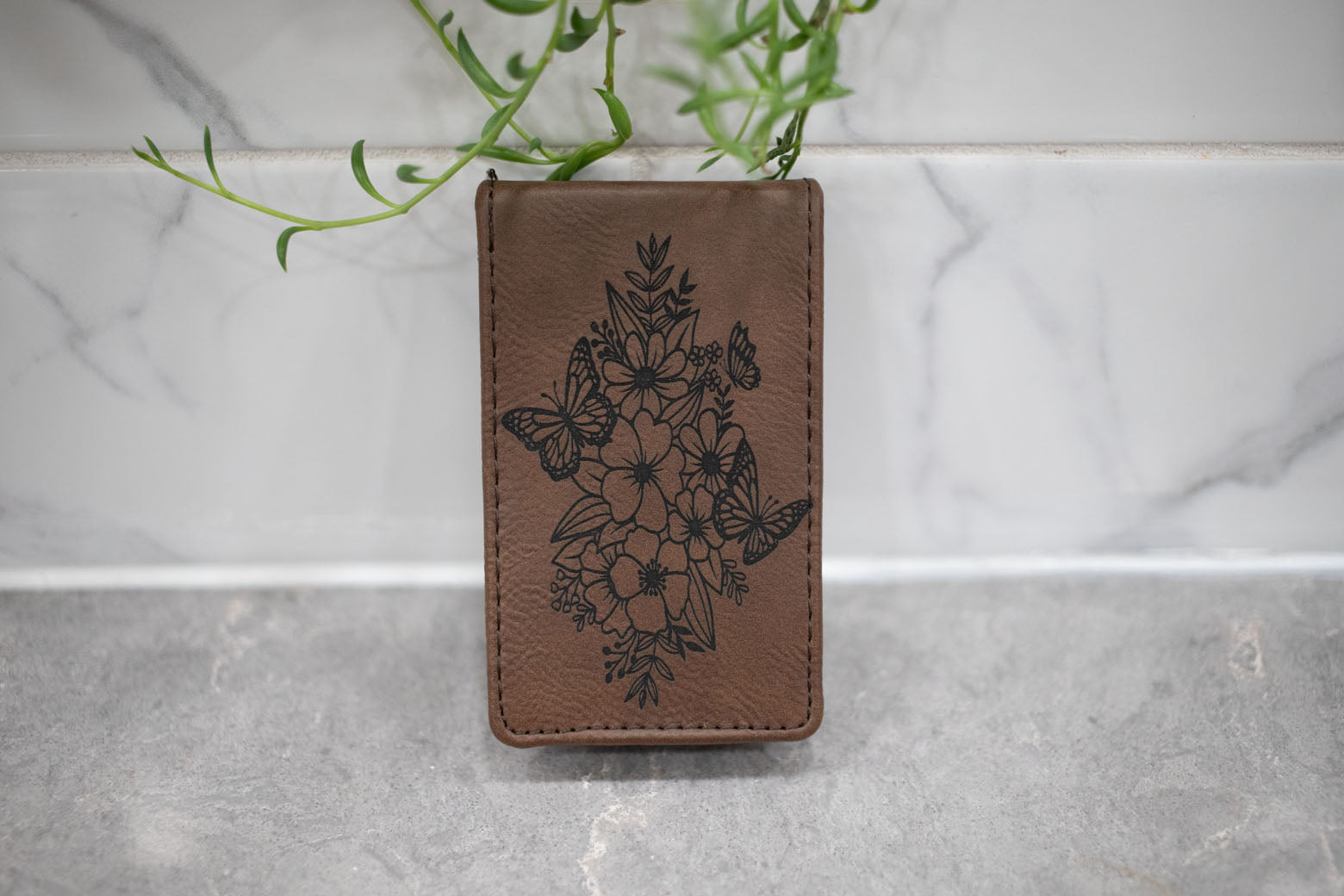 Manicure Set - Faux Leather with Laser Engraved Image