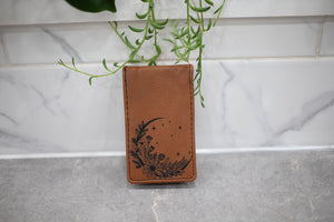 Manicure Set - Faux Leather with Laser Engraved Image