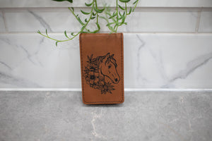 Manicure Set - Faux Leather with Laser Engraved Image