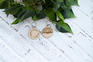 Kindness Counts Keychain, Wooden Keychain, There is Power in Kindness Key Ring with Hearts