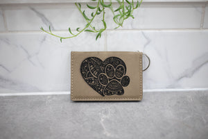 Wallet - Faux Leather Wallet with Laser Engraved Image
