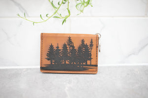 Wallet - Faux Leather Wallet with Laser Engraved Image