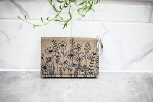 Wallet - Faux Leather Wallet with Laser Engraved Image