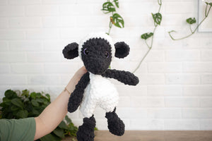 Lamb Crochet Stuffed Animal, Sheep Heirloom Plush, Baby Lovey, Soft Cuddlers for Kids