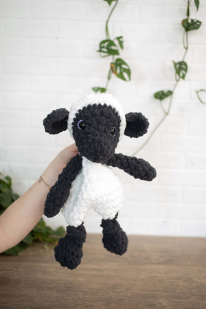 Lamb Crochet Stuffed Animal, Sheep Heirloom Plush, Baby Lovey, Soft Cuddlers for Kids