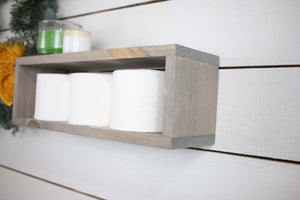 Handcrafted Minimalist Shelf, Easy Install Floating Solid Wood Shelf