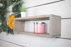 Handcrafted Minimalist Shelf, Easy Install Floating Solid Wood Shelf