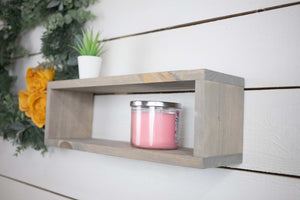 Handcrafted Minimalist Shelf, Easy Install Floating Solid Wood Shelf