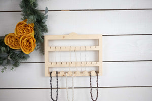 Jewelry Storage, Wall Mounted Necklace Holder, Hanging Jewelry Display