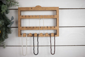 Jewelry Storage, Wall Mounted Necklace Holder, Hanging Jewelry Display