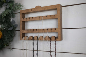 Jewelry Storage, Wall Mounted Necklace Holder, Hanging Jewelry Display