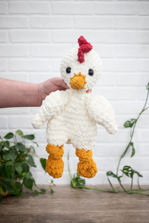 Crochet Chick Lovey, Crochet Stuffed Animal, Amigurumi Chickie Snuggler (Copy)