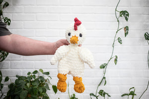 Crochet Chick Lovey, Crochet Stuffed Animal, Amigurumi Chickie Snuggler (Copy)