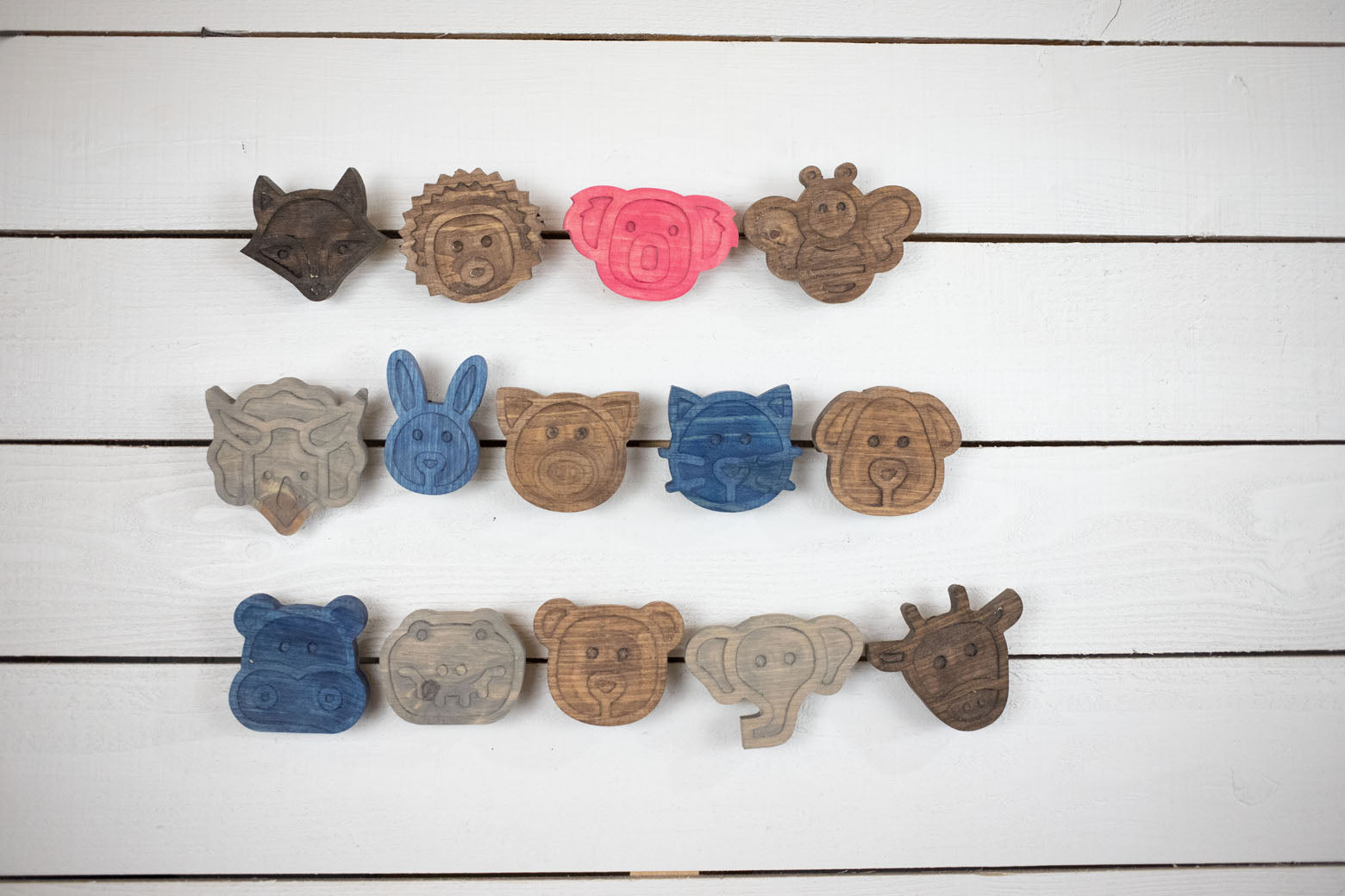 Animal Coat Hook,  Safari Animal  Wall Art, Wooden Coat Rack, Wall Mounted Hat Hook