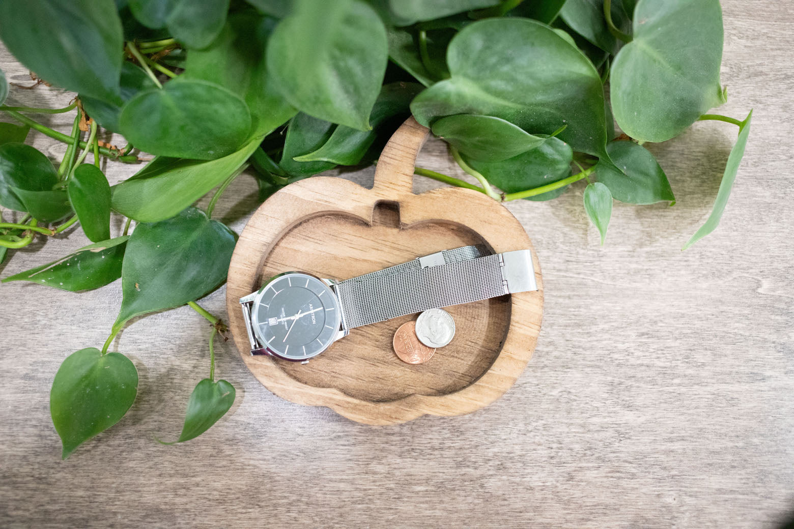 Pumpkin Carved Catch All Tray, Change Tray