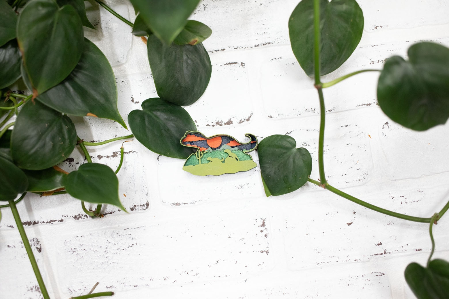 Laser Cut Lizard,  Animal 3D Diorama, Handmade Dessert Scene, Wall Art,  Lizard Animal Decor