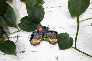 Laser Cut Tractor,  Farm Scene 3D Diorama, Handmade Farm Scene, Wall Art Decor