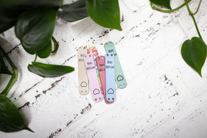 Made with Love Tags, Faux Leather Labels for Handmade Items, Custom Faux Leather Tags for Knitting and Crochet, 2.5" x 0.5"