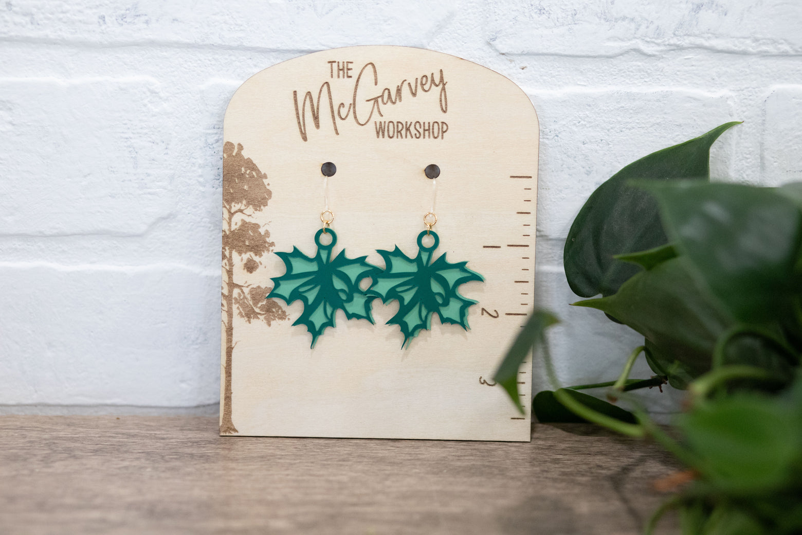 Maple Leaf Dangle Earrings, Fall Earrings, Plastic Earrings, Hypoallergenic