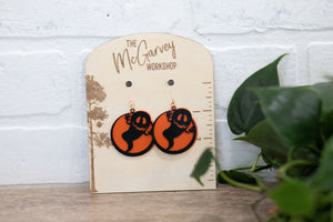 Ghost Earrings, Cute Ghost Dangle Earrings, Plastic Earrings, Hypoallergenic