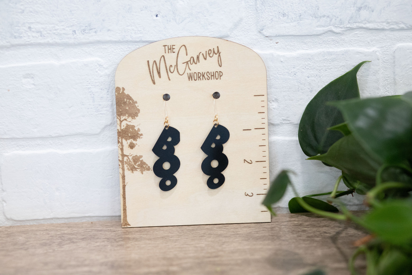 Boo Earrings, Halloween Earrings,  Plastic Earrings, Hypoallergenic