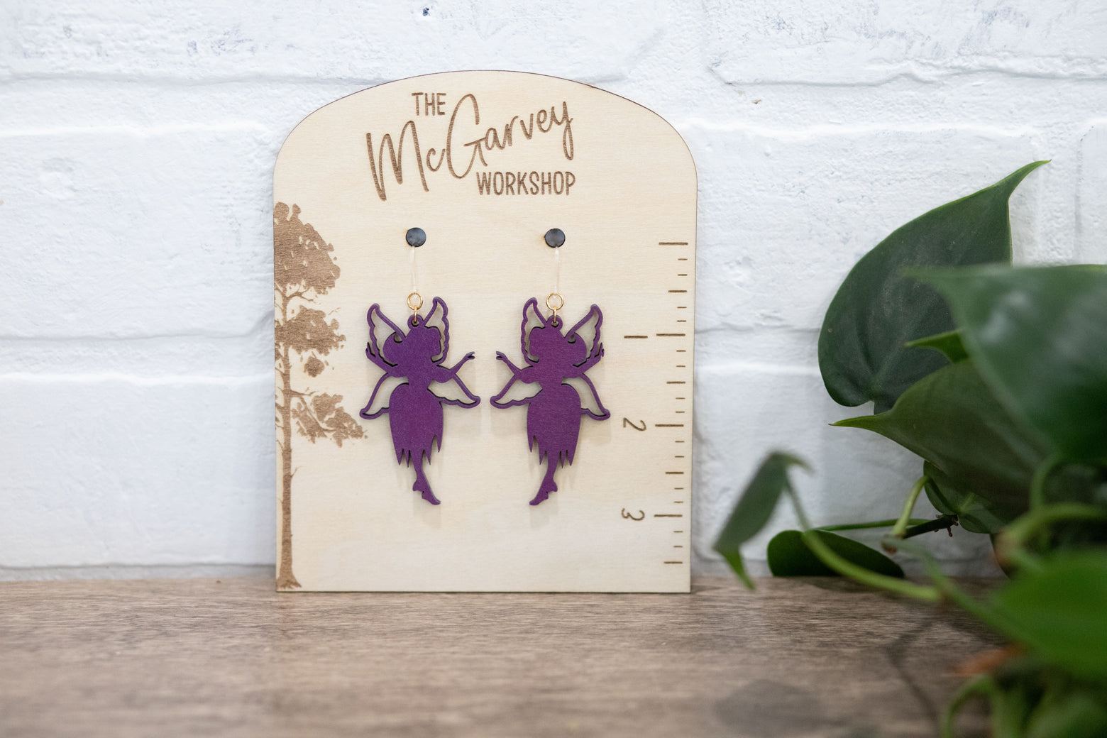 Fairy Dangle Earrings, Fairy Wings Earrings,  Plastic Earrings, Hypoallergenic