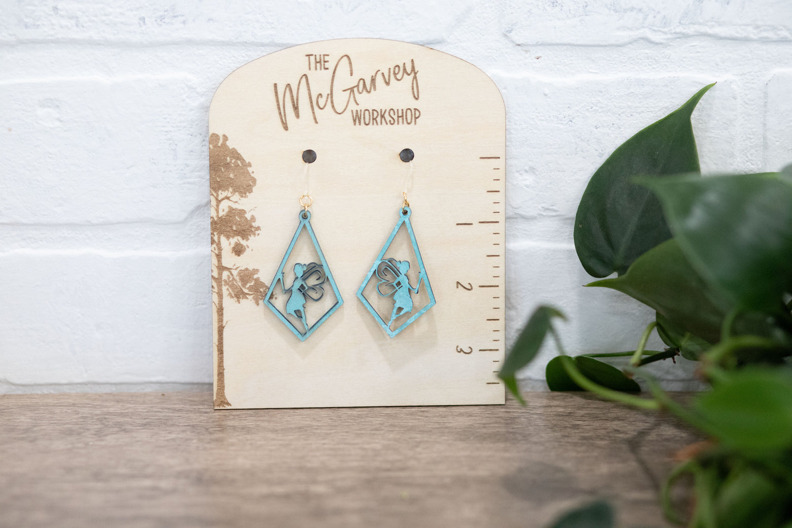 Fairy Dangle Earrings, Fairy Wings Earrings,  Plastic Earrings, Hypoallergenic