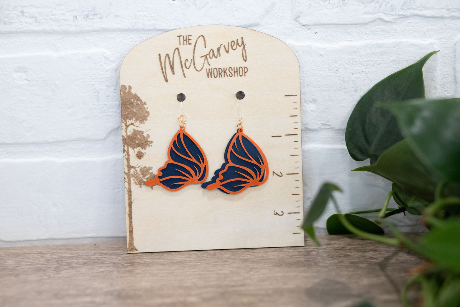 Butterfly Wing Dangle Earrings, Butterfly Earrings, Plastic Earrings, Hypoallergenic