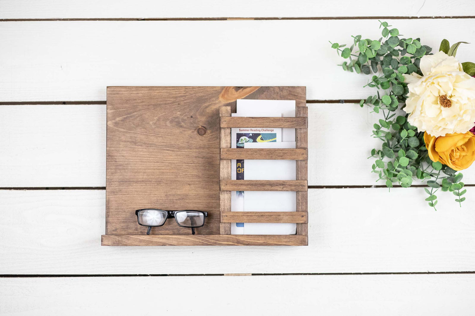 Hanging Mail Holder with Shelf