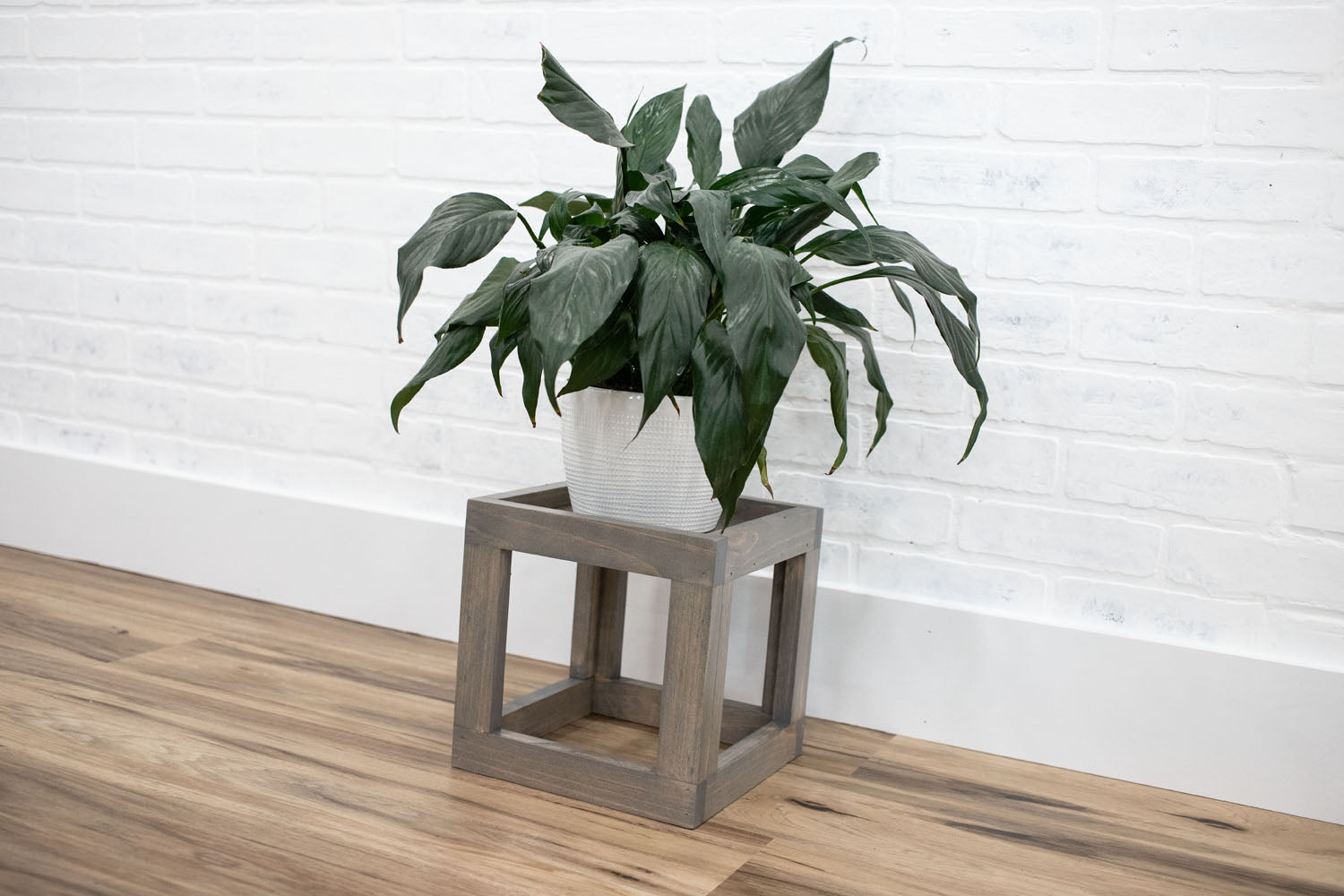 square plant stands indoor Square Plant Stand Small / Special Walnut
