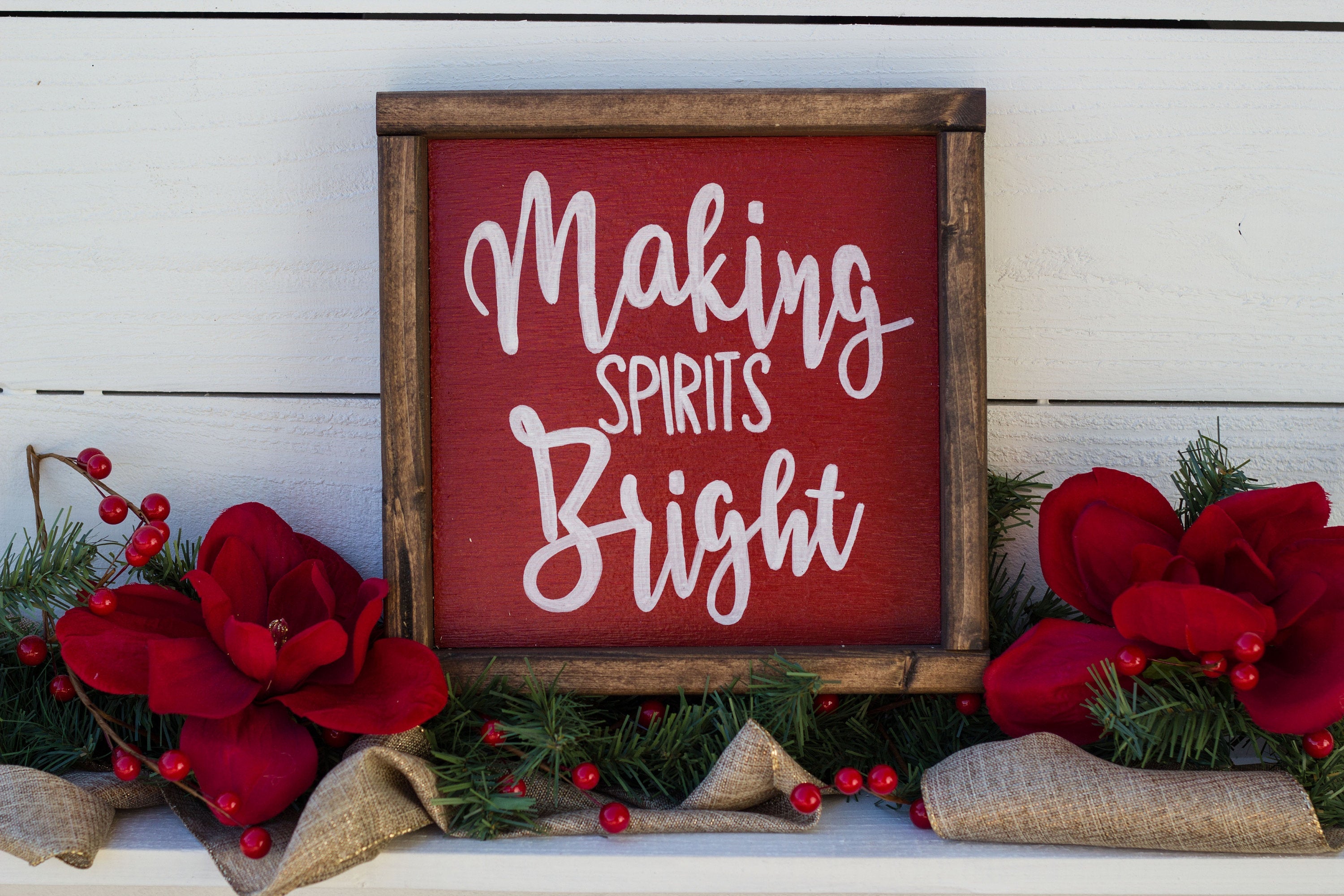 Making Spirits Bright Photo Frame