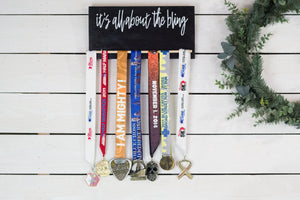 it's all about the bling - Race Medal Display
