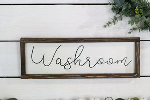Washroom Sign