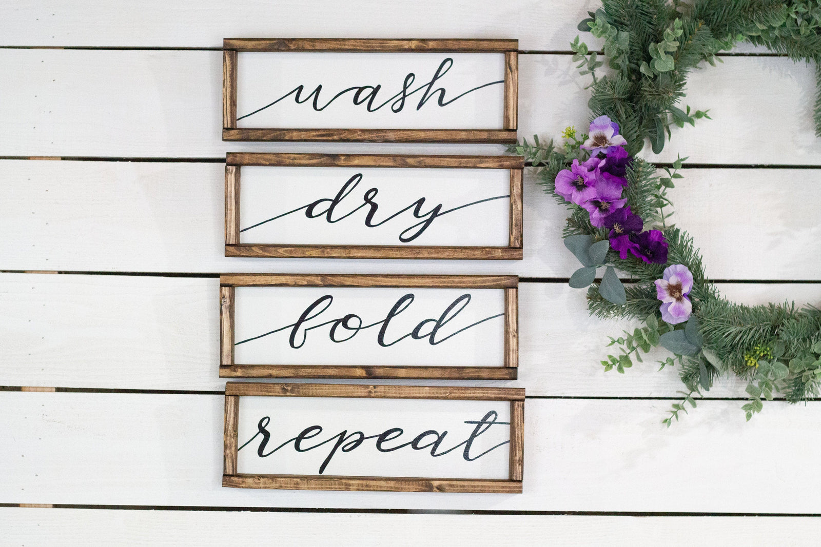 Wash Dry Fold Repeat  (15.5 x 5.5 inches each)