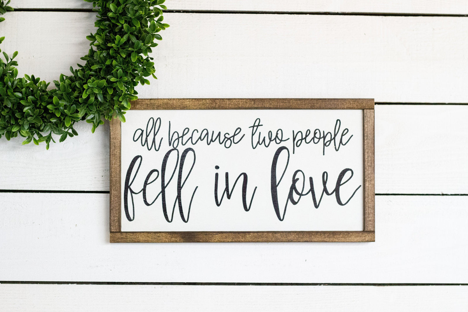 all because two people fell in love