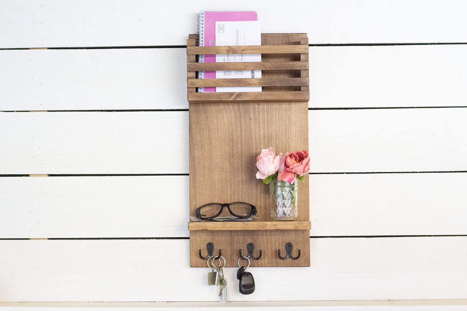 Personalized Tall Mail and Key Holder