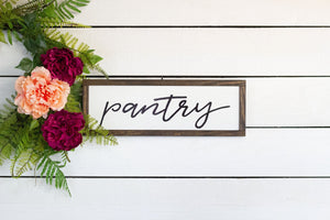 pantry wood sign
