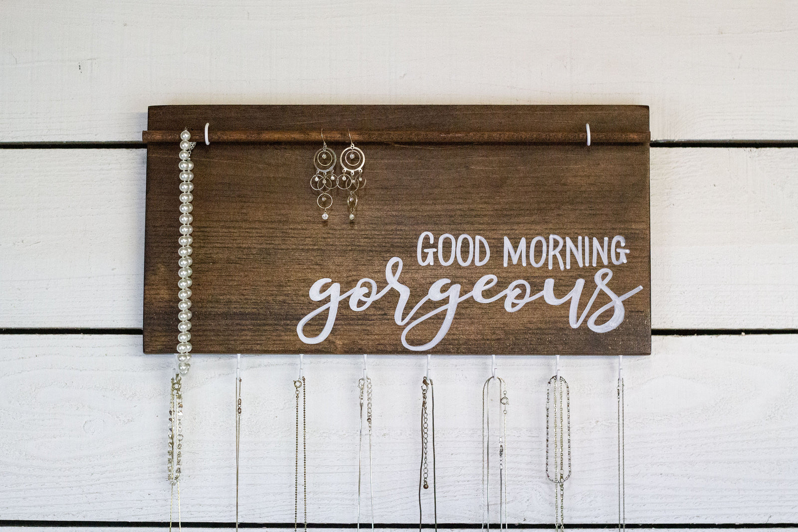 Good Morning Gorgeous Wall Mounted Jewelry Organizer