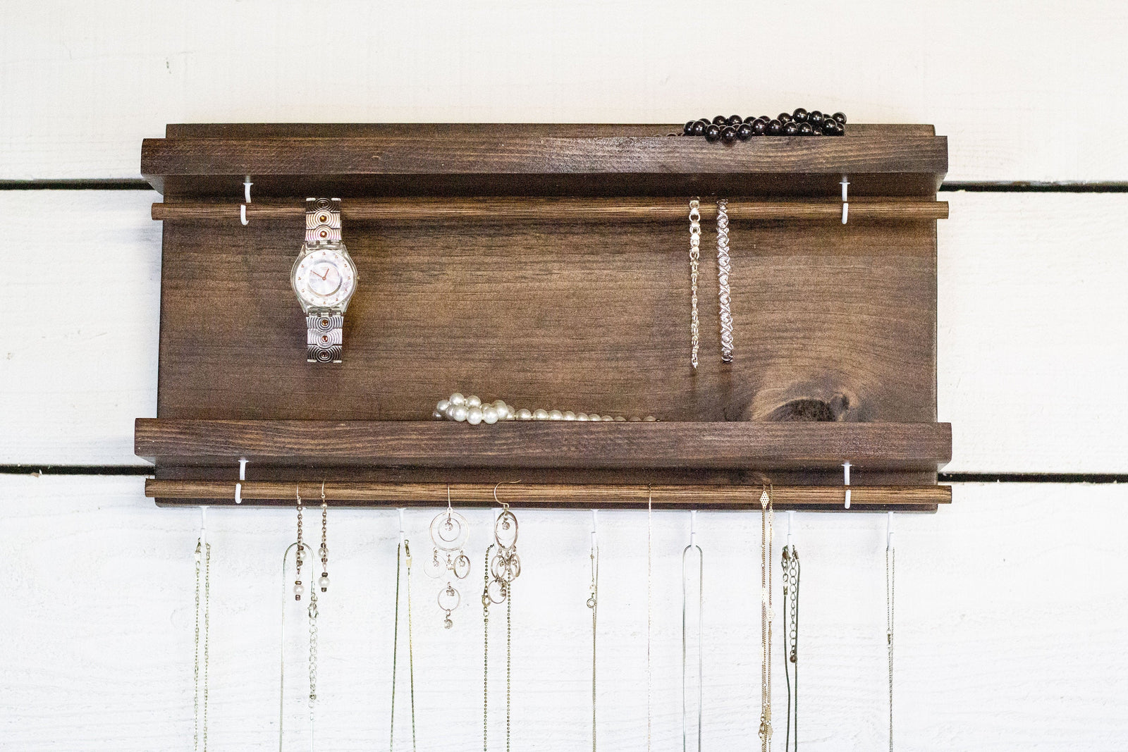 Jewelry Holder with Two Shelves.
