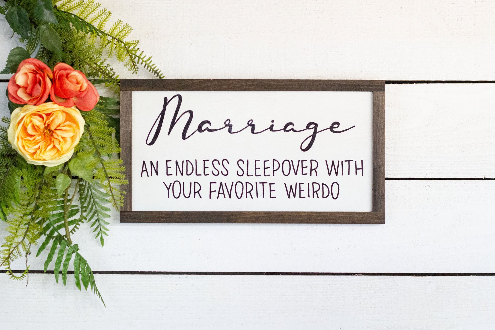 Marriage an endless sleepover with your favorite weirdo