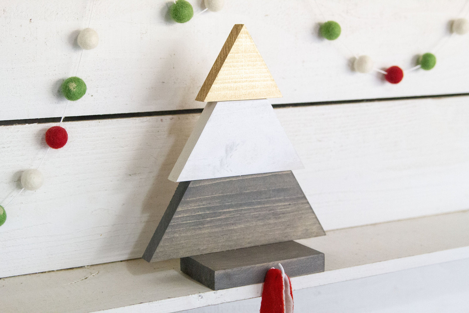 Christmas Tree Mantle Stocking Holder