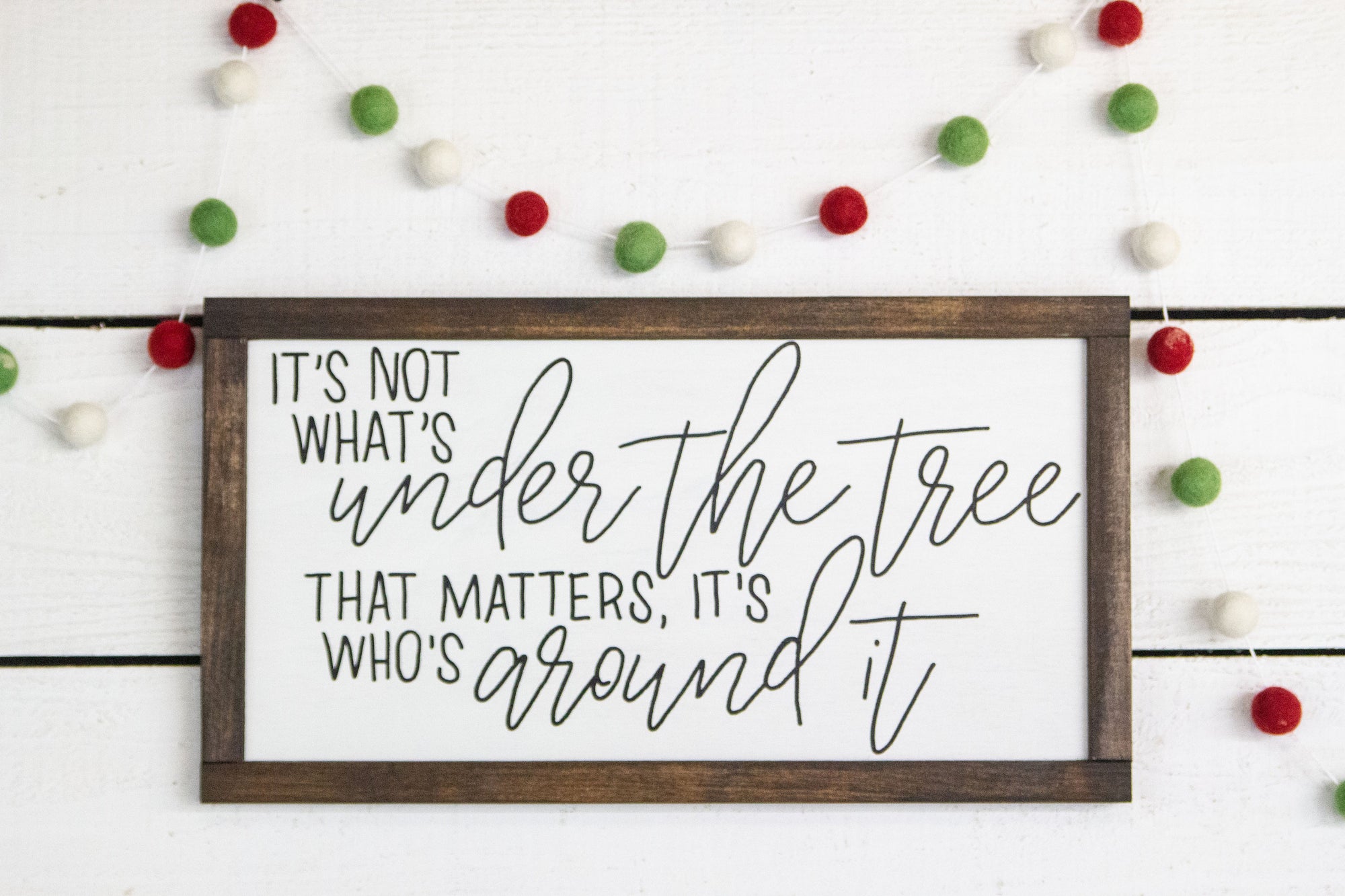 It's not what's under the tree that matters, it's who's around it