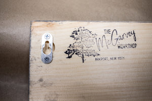 Personalized Wall Key + Mail Wood Organizer with Shelf + Railing